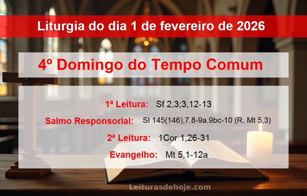 Liturgia do dia  1 de fevereiro de 2026