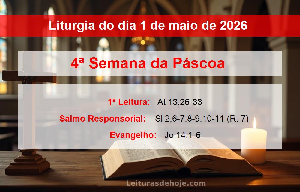 Liturgia do dia  1 de maio de 2026