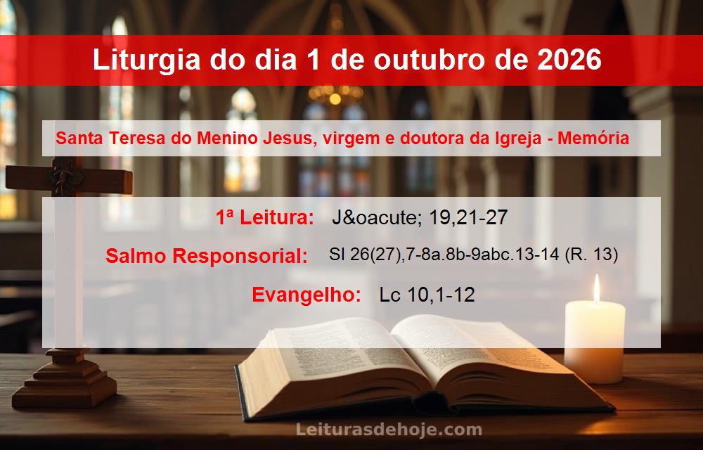 Liturgia do dia  1 de outubro de 2026