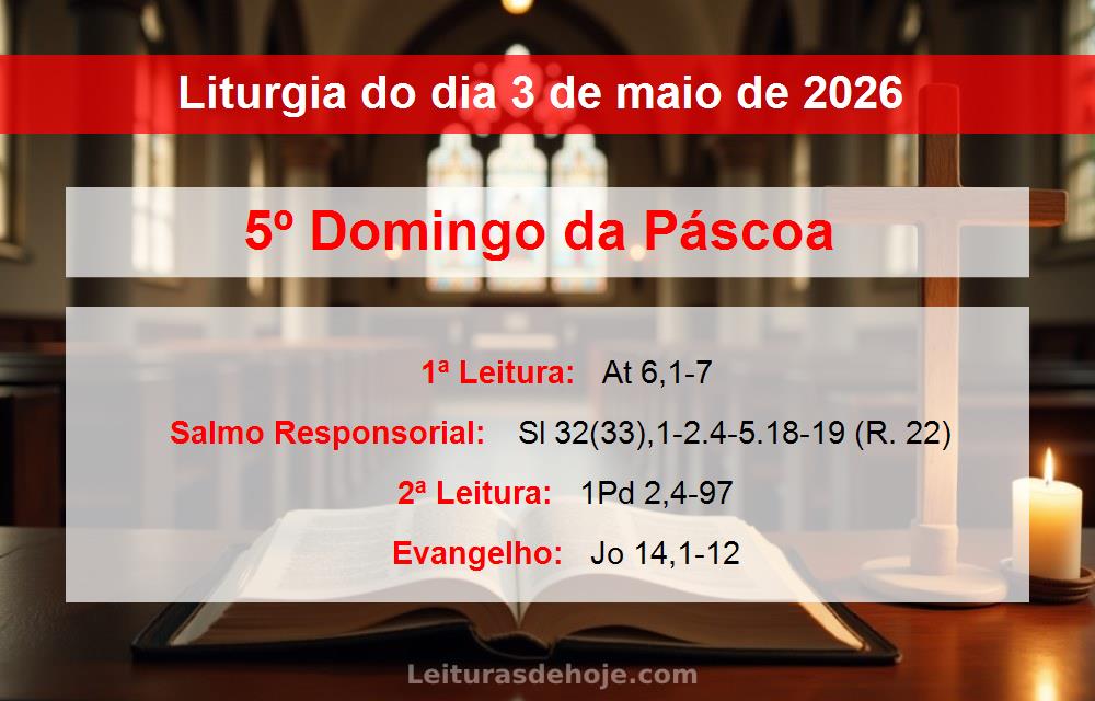 Liturgia do dia  3 de maio de 2026
