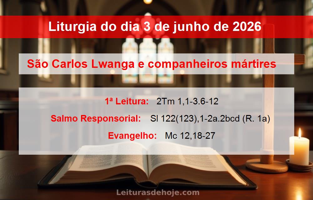 Liturgia do dia  3 de junho de 2026