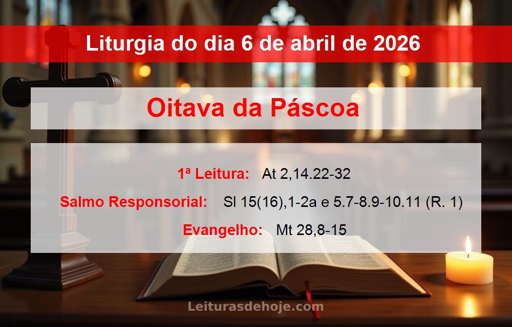 Liturgia do dia  6 de abril de 2026
