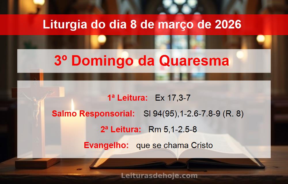 Liturgia do dia  8 de março de 2026