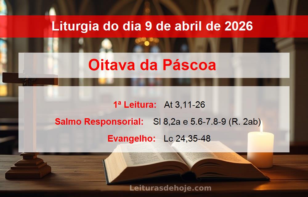 Liturgia do dia  9 de abril de 2026