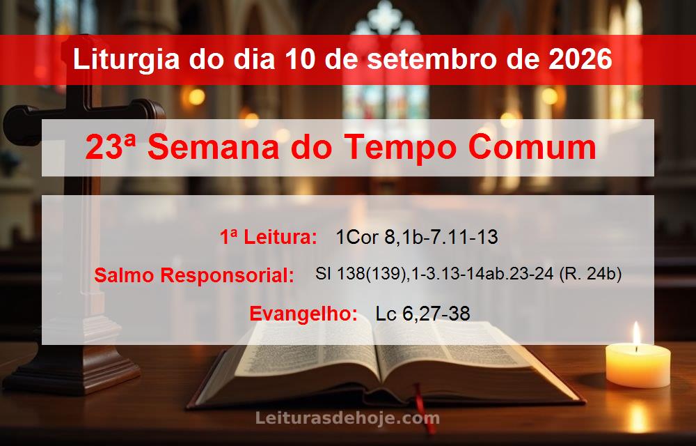 Liturgia do dia  10 de setembro de 2026