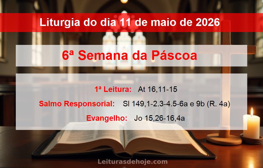 Liturgia do dia  11 de maio de 2026