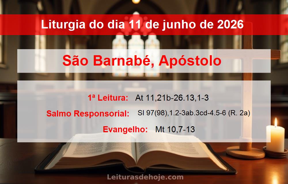 Liturgia do dia  11 de junho de 2026