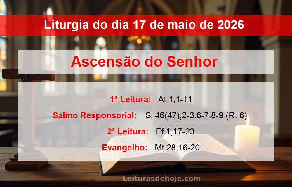 Liturgia do dia  17 de maio de 2026