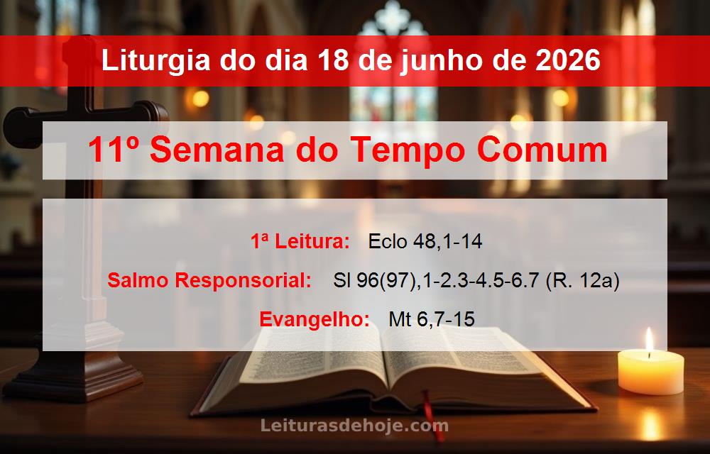 Liturgia do dia  18 de junho de 2026