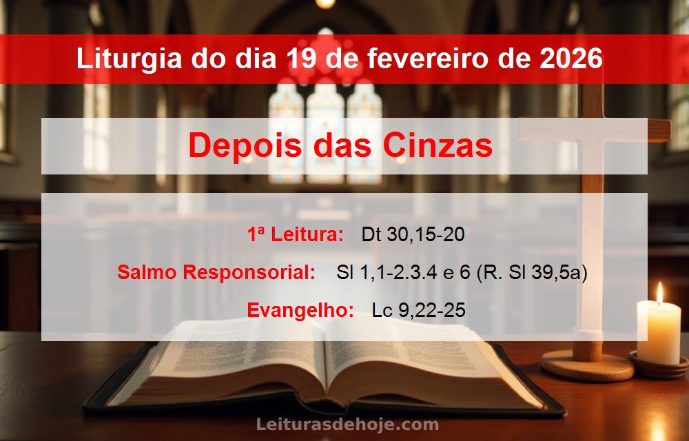 Liturgia do dia  19 de fevereiro de 2026