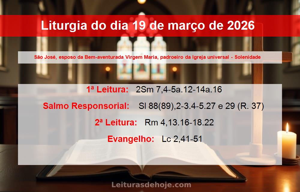 Liturgia do dia  19 de março de 2026