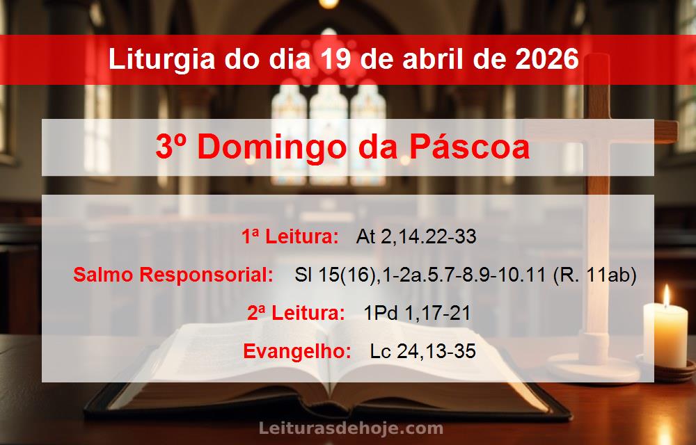 Liturgia do dia  19 de abril de 2026