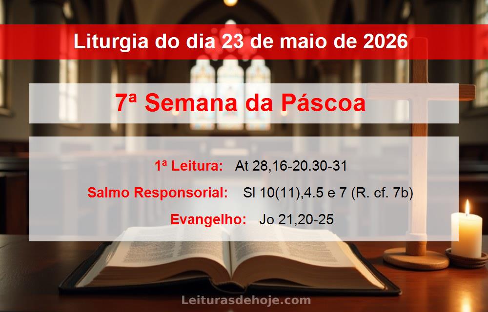 Liturgia do dia  23 de maio de 2026