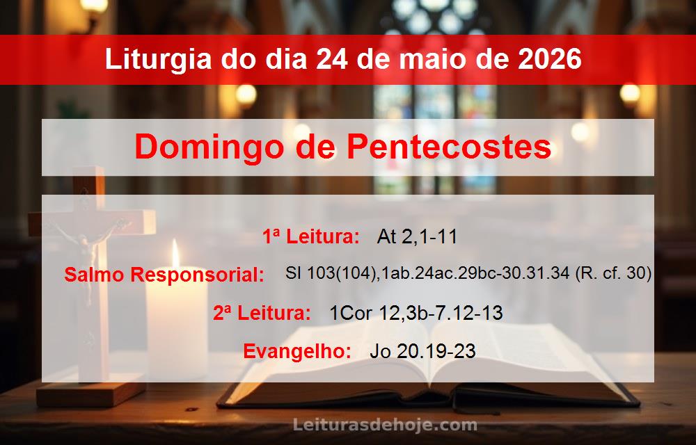Liturgia do dia  24 de maio de 2026