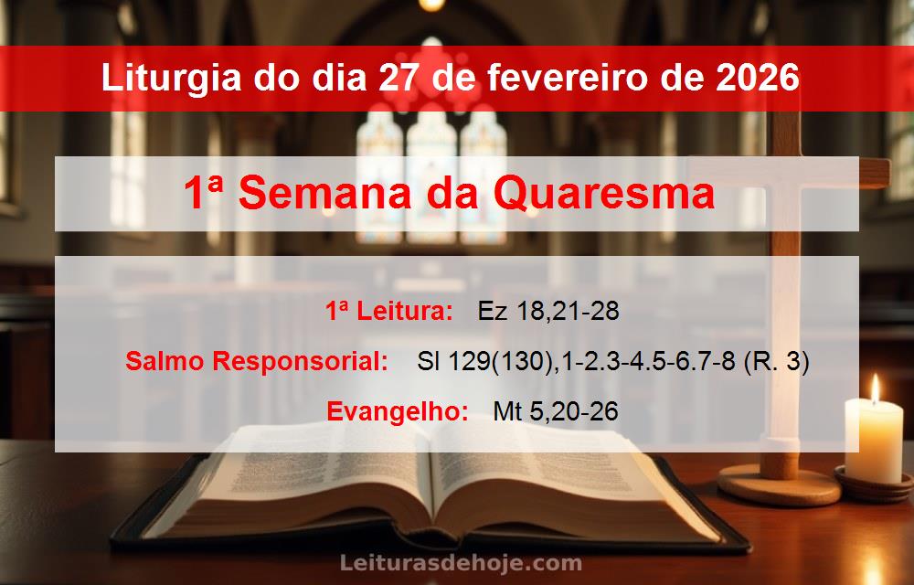 Liturgia do dia  27 de fevereiro de 2026