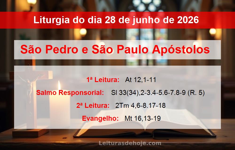 Liturgia do dia  28 de junho de 2026