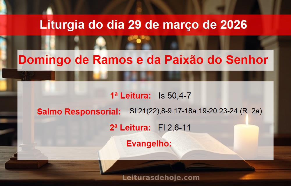 Liturgia do dia  29 de março de 2026